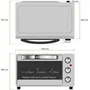 Grunkel Horno Eléctrico de Sobremesa Multifunción HR-23SILVER, 23 Litros, 1600W, 3 Funciones de Calor, 230°C, Color Plata con Detalles Inox